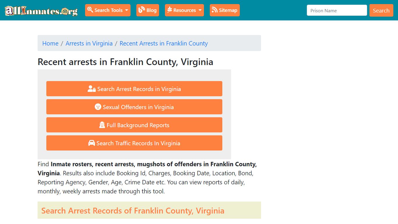 Recent arrests in Franklin County, Virginia | Mugshots, Rosters ...