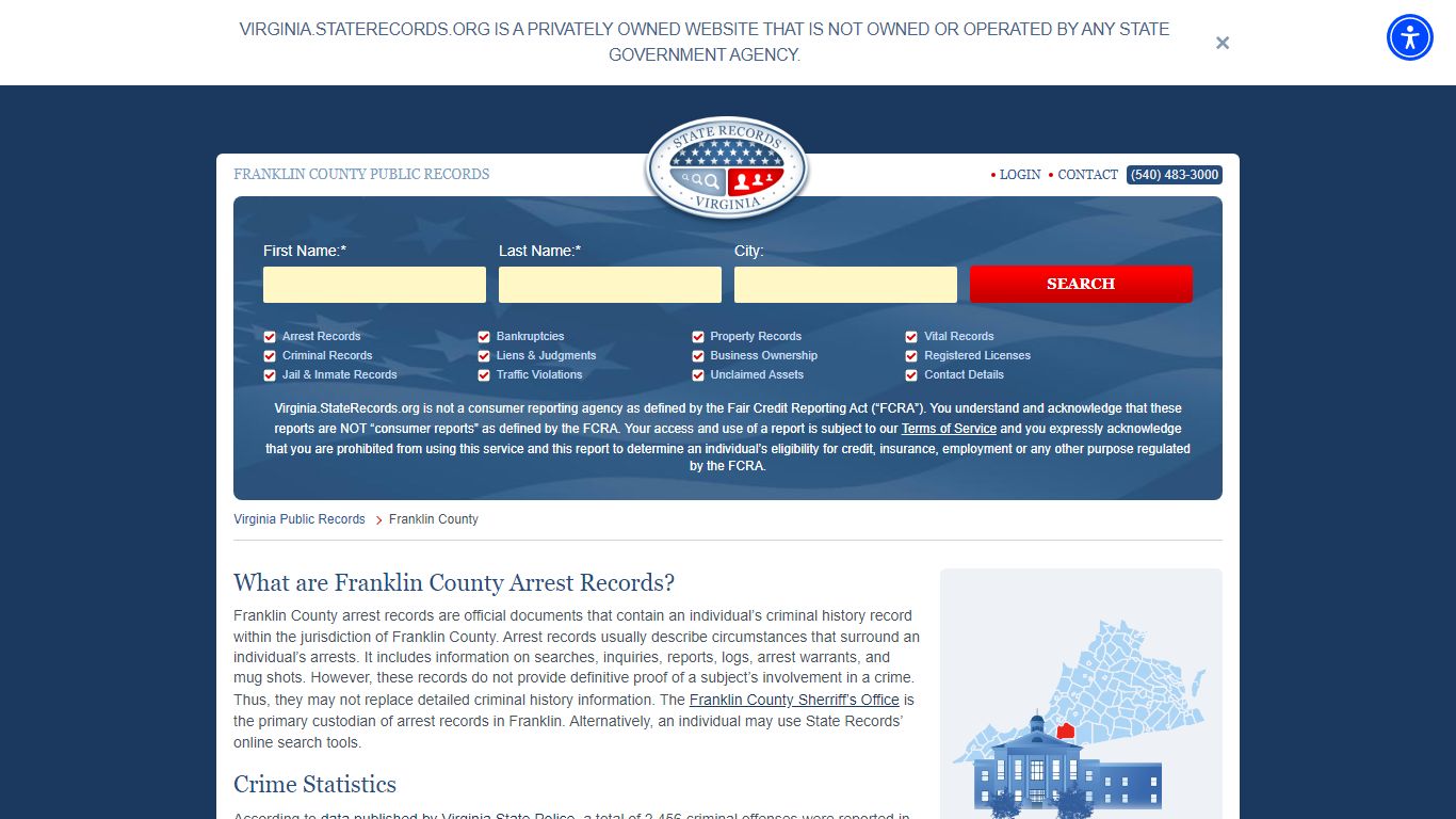 Franklin County Arrest, Court, and Public Records - StateRecords.org